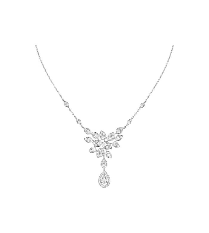 CHAUMET - КОЛЬЕ JOSÉPHINE AIGRETTE IMPÉRIALE ИЗ БЕЛОГО ЗОЛОТА С ПАВЕ ИЗ БРИЛЛИАНТОВ - 083840 - 083840