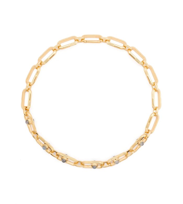 Zenyu Link Gemstone choker