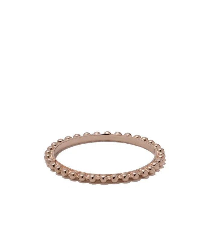 Кольцо Ball Chain из розового золота