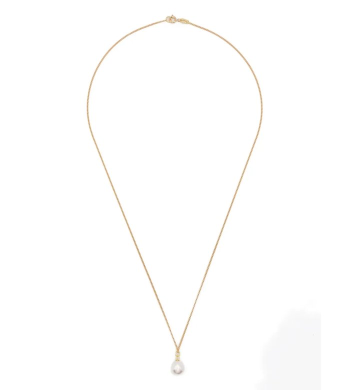 Eighteen Karat Gold Pearl Necklace