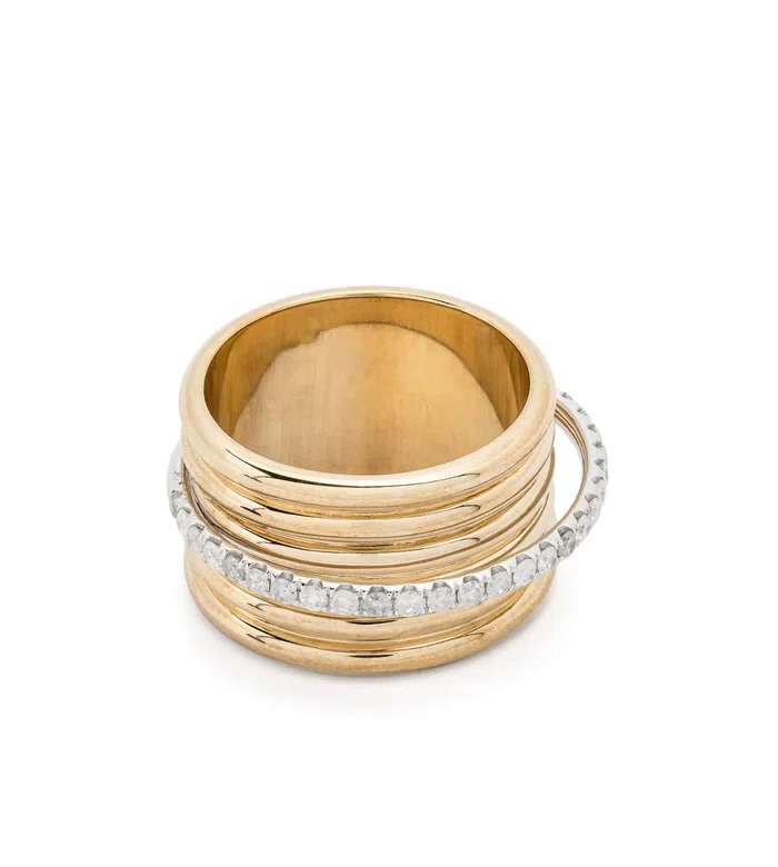 Золотое кольцо Bague Semainier с бриллиантами