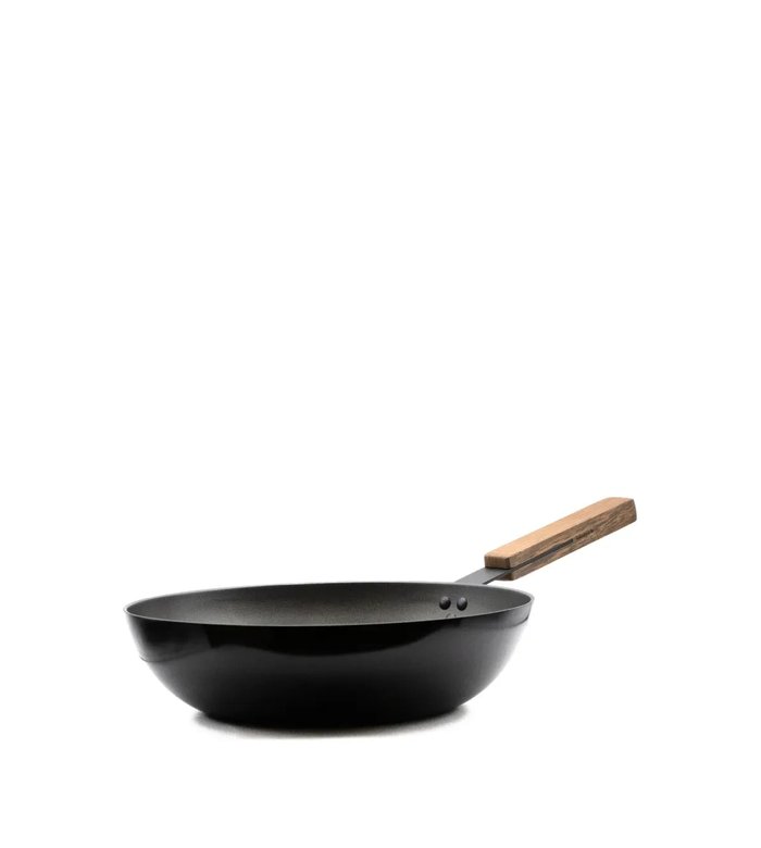 Wooden-handle wok (32cm)