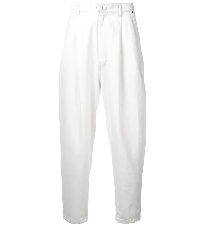 Вельветовые брюки с заниженной посадкой