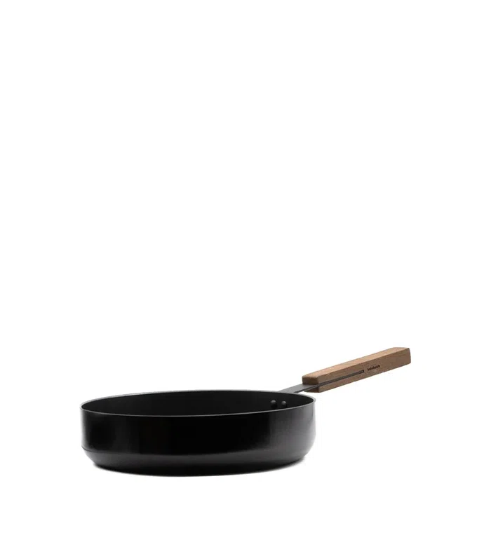 Wooden-handle frying pan (28cm)