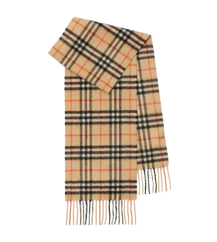 кашемировый шарф в клетку Vintage Check