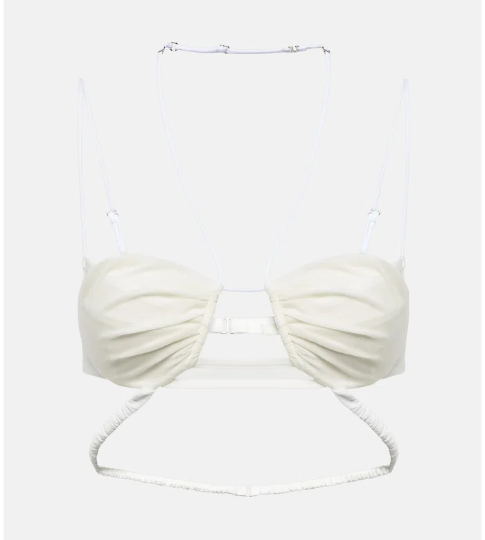 Bridal chiffon bra