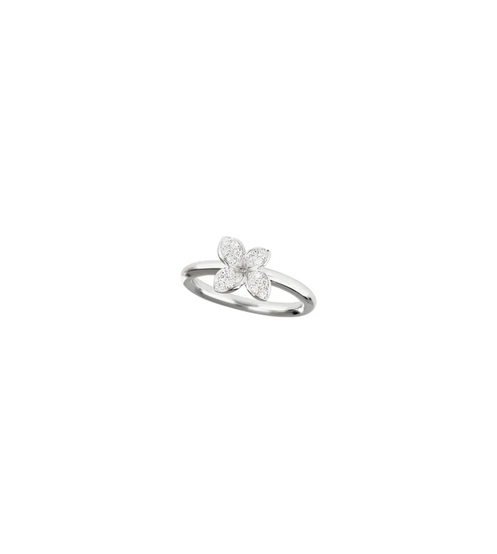 Кольцо Petit Garden из белого золота с бриллиантами - 16816B