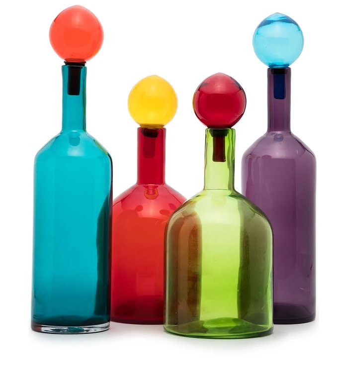 Набор из четырех декортивных бутылок Bubbles and Bottles