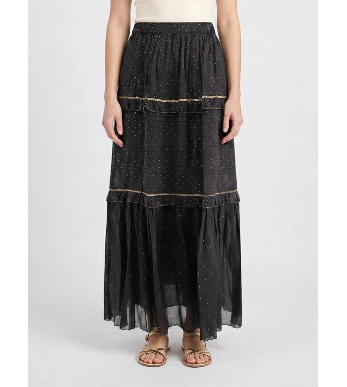 Хлопковая юбка в горошек Isabel Marant Etoile