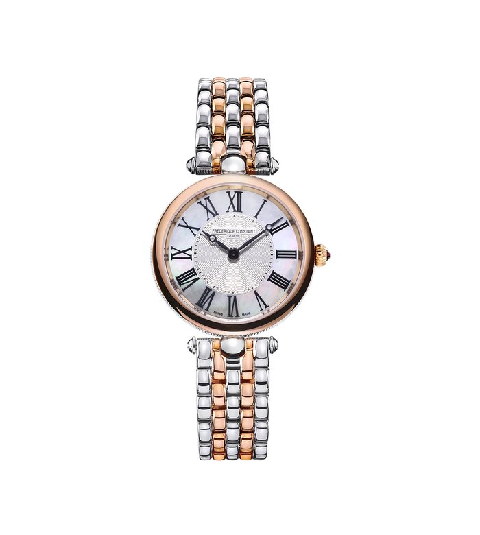 Кварцевые часы Classics Art Deco Round из нержавеющей стали