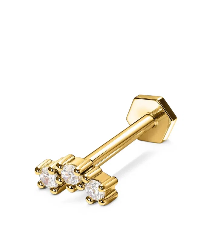 серьга Stud Mini с бриллиантами