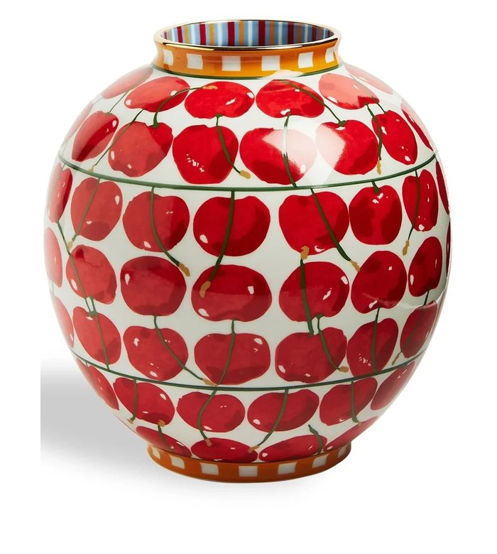 Ваза с принтом Bubble Cherries Avorio