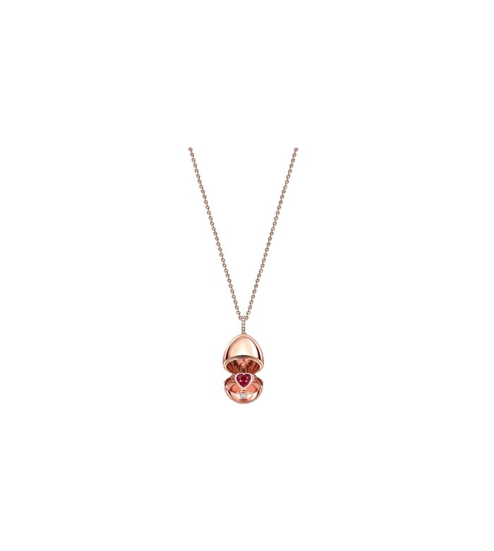 ЯЙЦО FABERGÉ ESSENCE ИЗ РОЗОВОГО ЗОЛОТА С РУБИНОВЫМ СЕРДЦЕМ - 1258FP3589