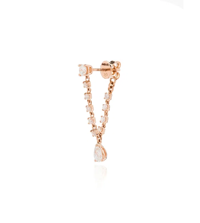Серьги Olivia из розового золота с бриллиантами