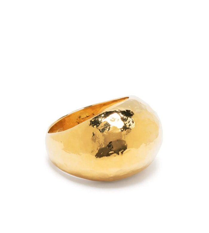 Hammered dome ring