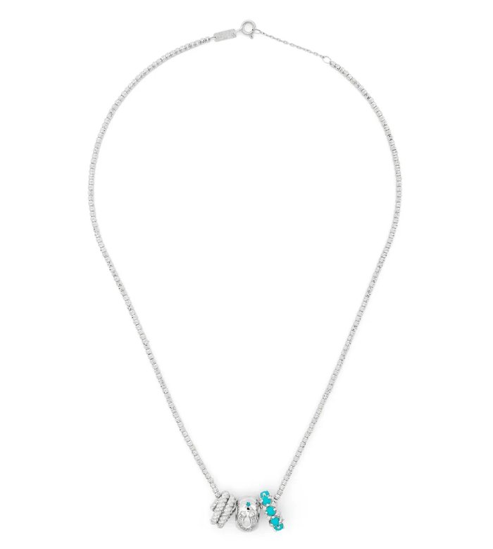 Серебряное колье Space Cowboy Big Bead с бриллиантами