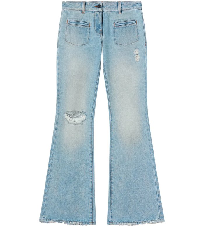 Джинсы bootcut с заниженной талией