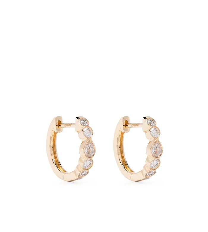 Серьги Beverly из желтого золота с бриллиантами