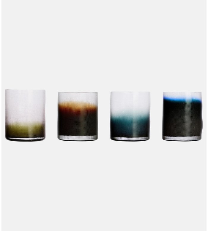 Набор из 4 стеклянных стаканов Raw Glassware Milena Kling