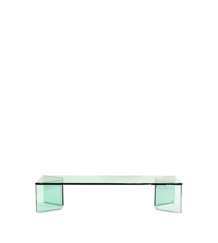 Glass rectangular coffee table