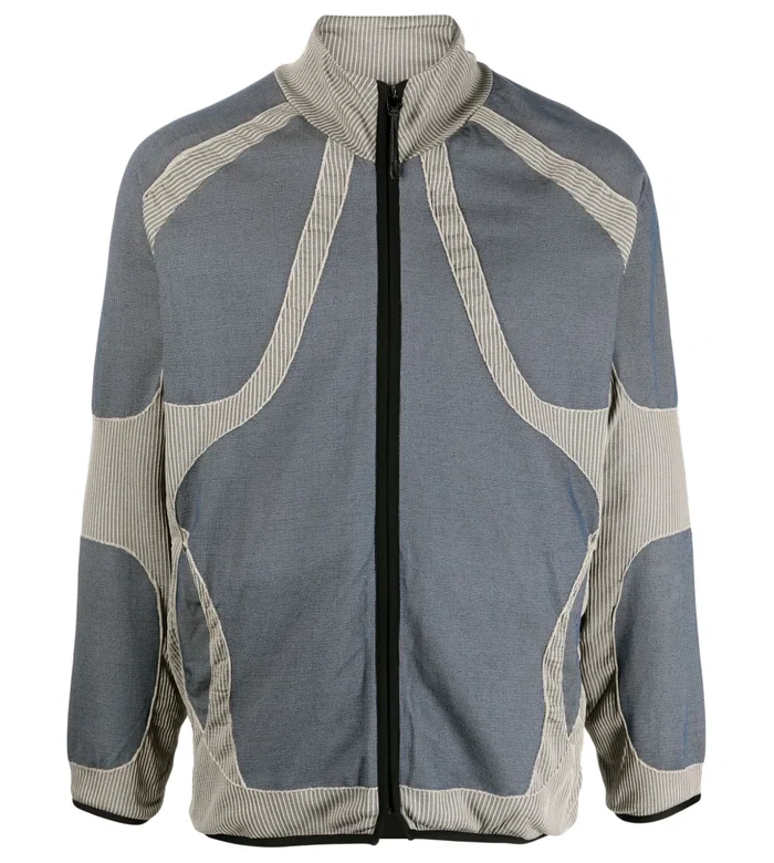 Panelled bomber jacket