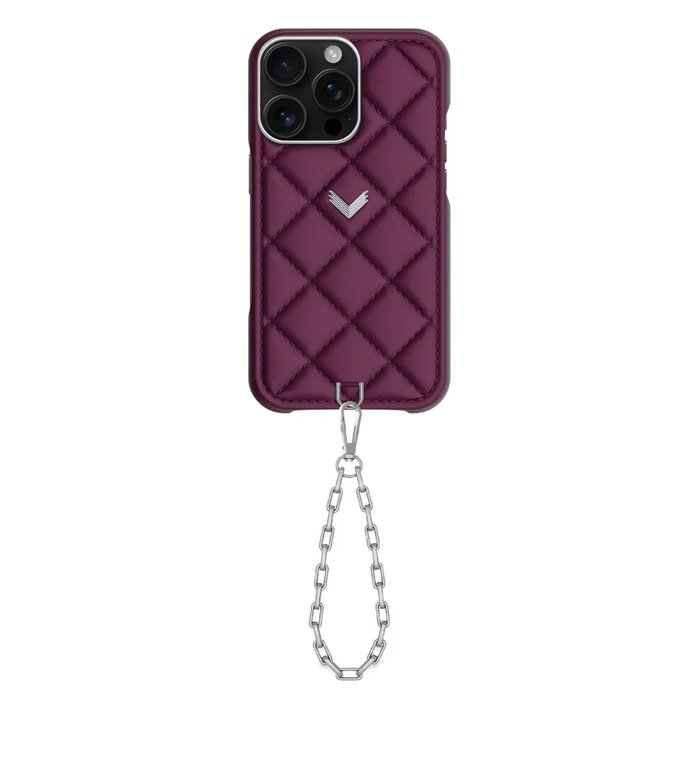 Стеганый кожаный чехол для iPhone