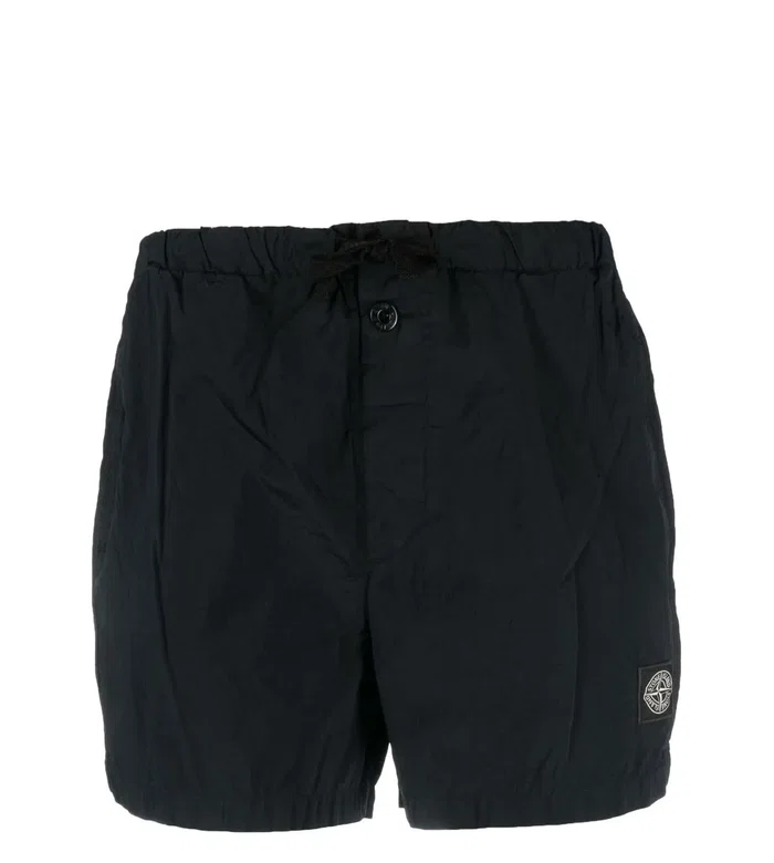 Logo-patch detail swim shorts