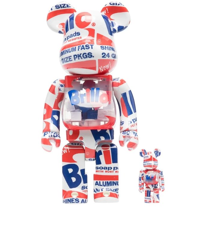 Набор фигурок Be@rbrick Brillo из коллаборации с Andy Warhol
