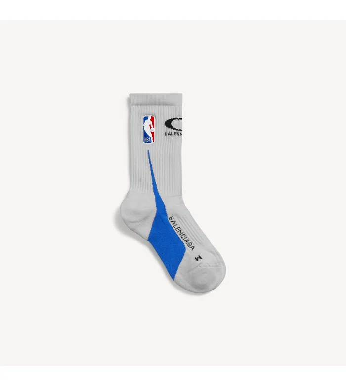 Мужские носки Balenciaga в коллаборации с NBA, цвет грязно-белый