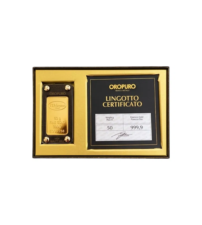 Блистер 1 слиток золота 999,9 (24 карата) 50 гр. - LGR50