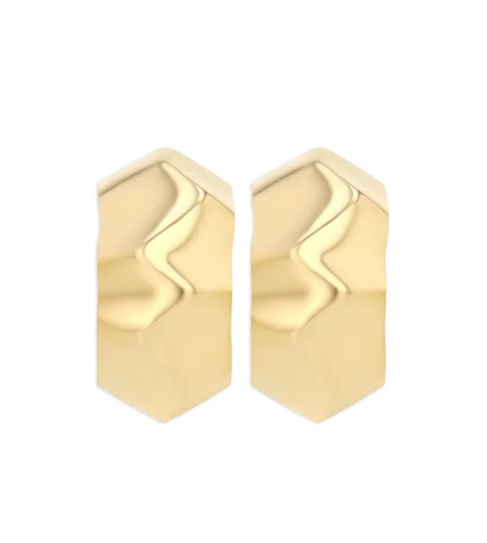 Серьги Small Wave из желтого золота