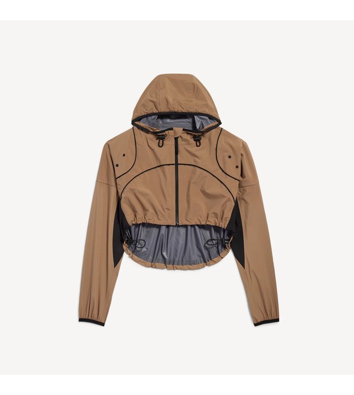 Женская укороченная куртка Techwear цвета Camel